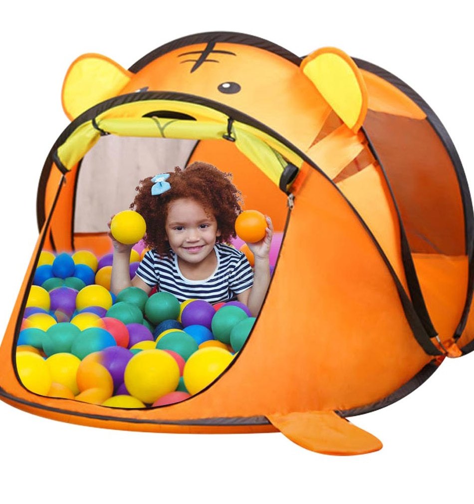 Portable Cartoon Tiger/Bear Kid's Play Tent