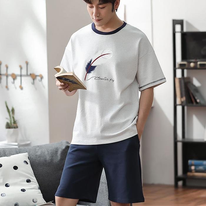 Men's Summer Breathable Cotton Clothing Set