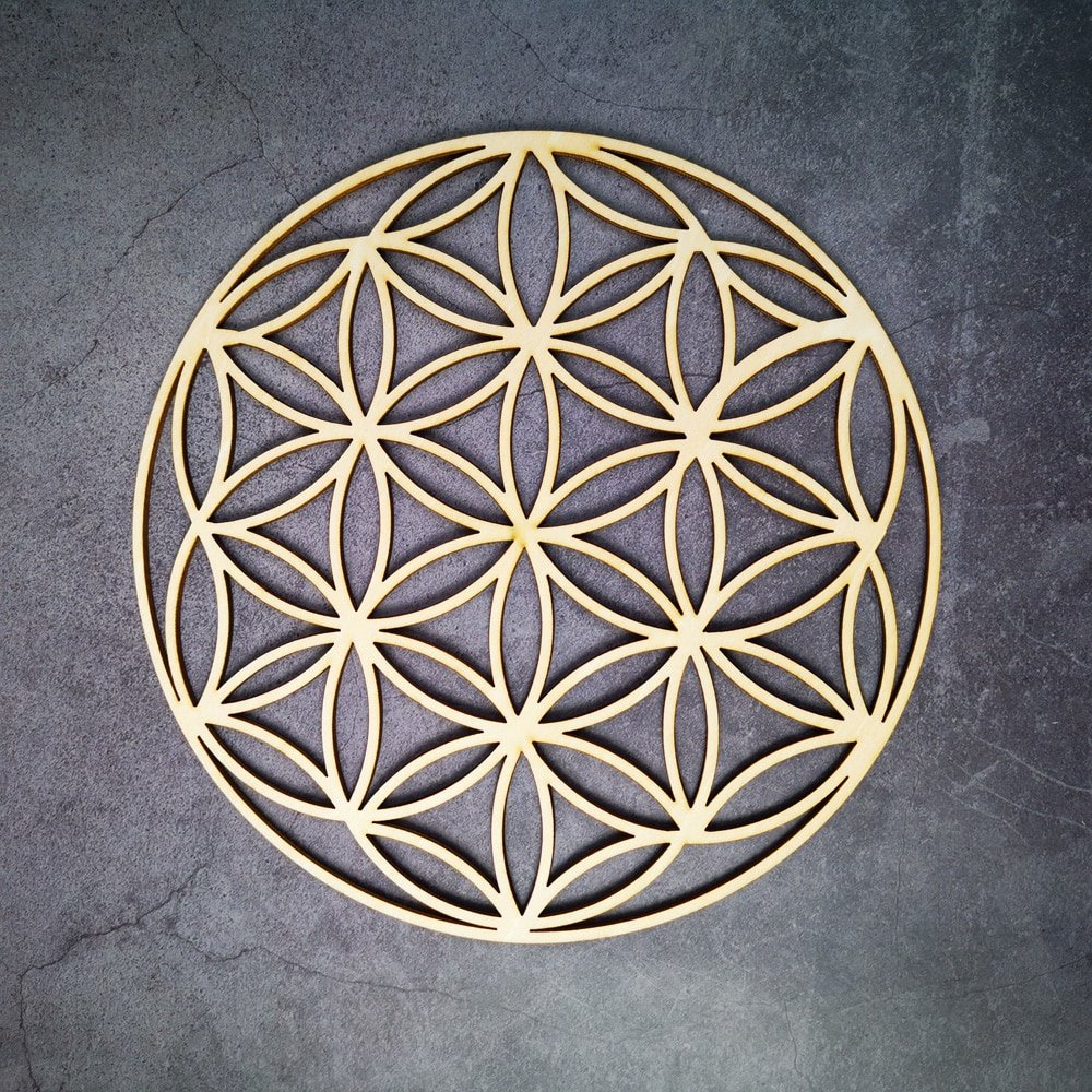 Wooden Flower Of Life Decoration Ornament