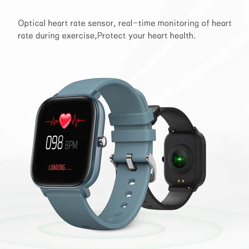 Waterproof Smartwatch with Heart Rate Blood Pressure Monitor
